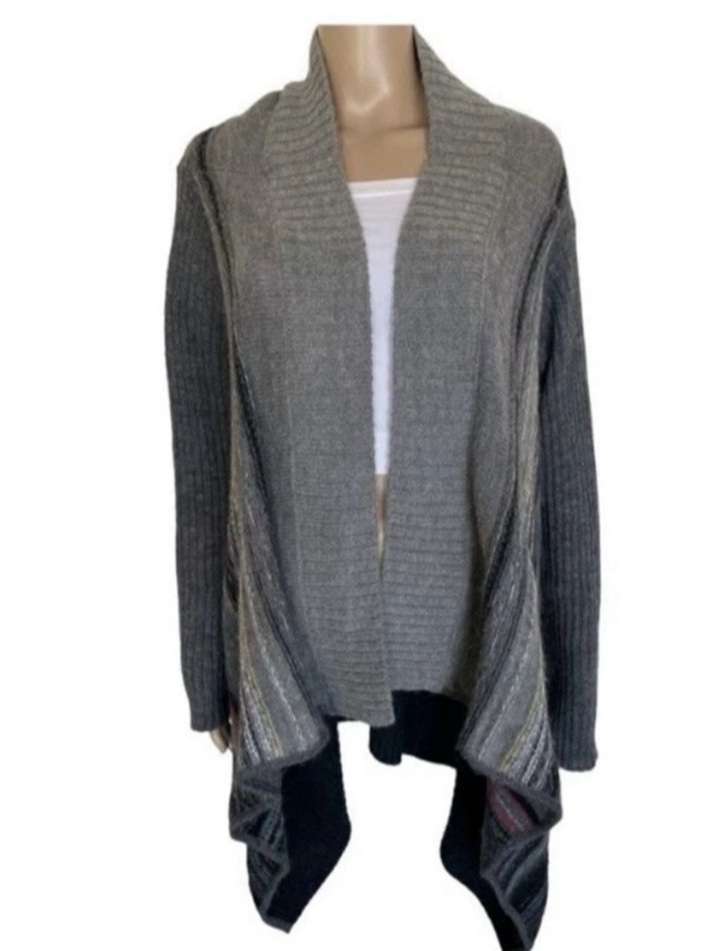 ESCADA Sports Multiple Colors Open-Front Draped Cardigan Sweater - Women Size M